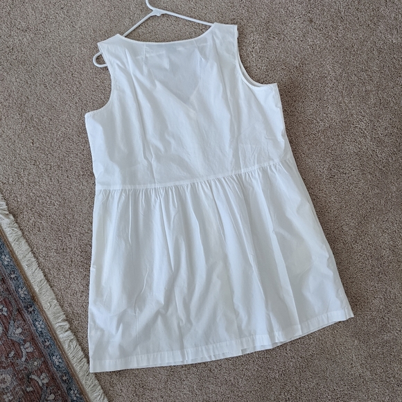 Gap white button down sleeveless dress - Picture 2 of 5